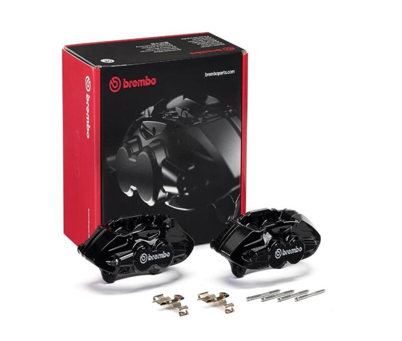 BMW M3 Brake Calipers - Front - Brembo OE - Hydraulic X-Style - Black - `17-`18